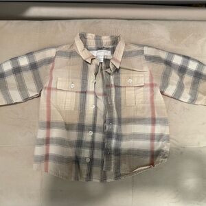 Burberry Children’s authentic check button down shirt